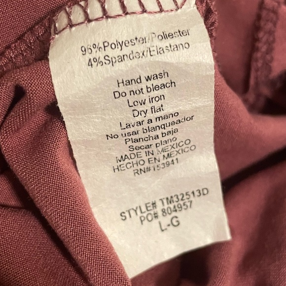 NWT Mauve Crop Top with Side Tie - Picture 6 of 6